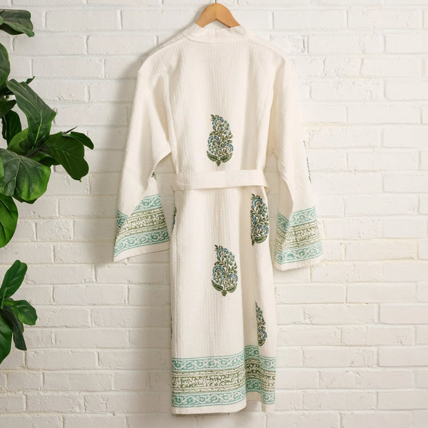 Pera Blockprint Cotton Robe - Fluent Trends