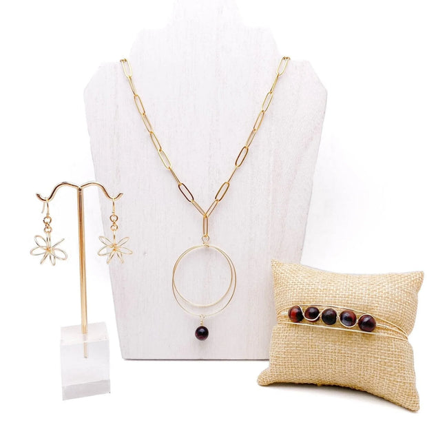 Brickhouse gold earrings - Fluent Trends