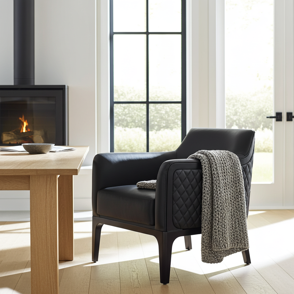 Edward Leather Lounge Chair