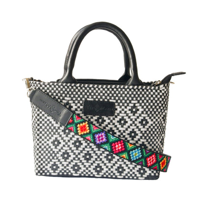 Panda Small Woven Crossbody Bag