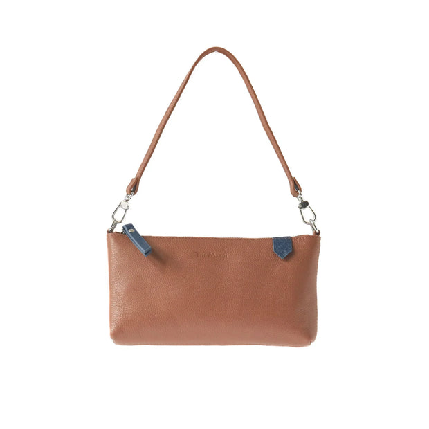 Elia Convertible Leather Bag – Clutch, Shoulder & Crossbody - Fluent Trends 