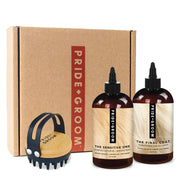 The Bath Brush Set For Dogs - Fluent Trends Dog Grooming Brush, Shampoo & Conditioner Set