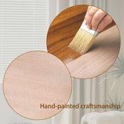 Modern Round Wood Coffee Table - 31.3" Natural Finish Accent Table - Fluent Trends