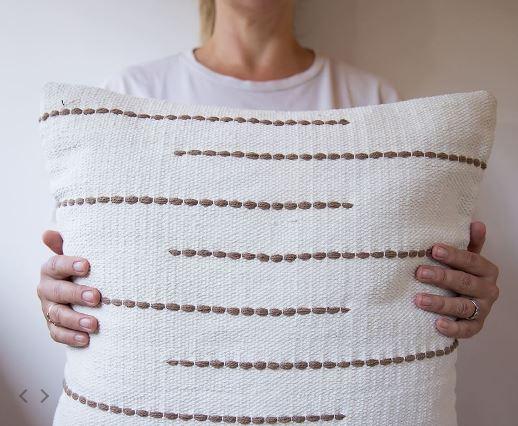 Zuri Hand-Loomed Wool Throw Pillow - Fluent Trends