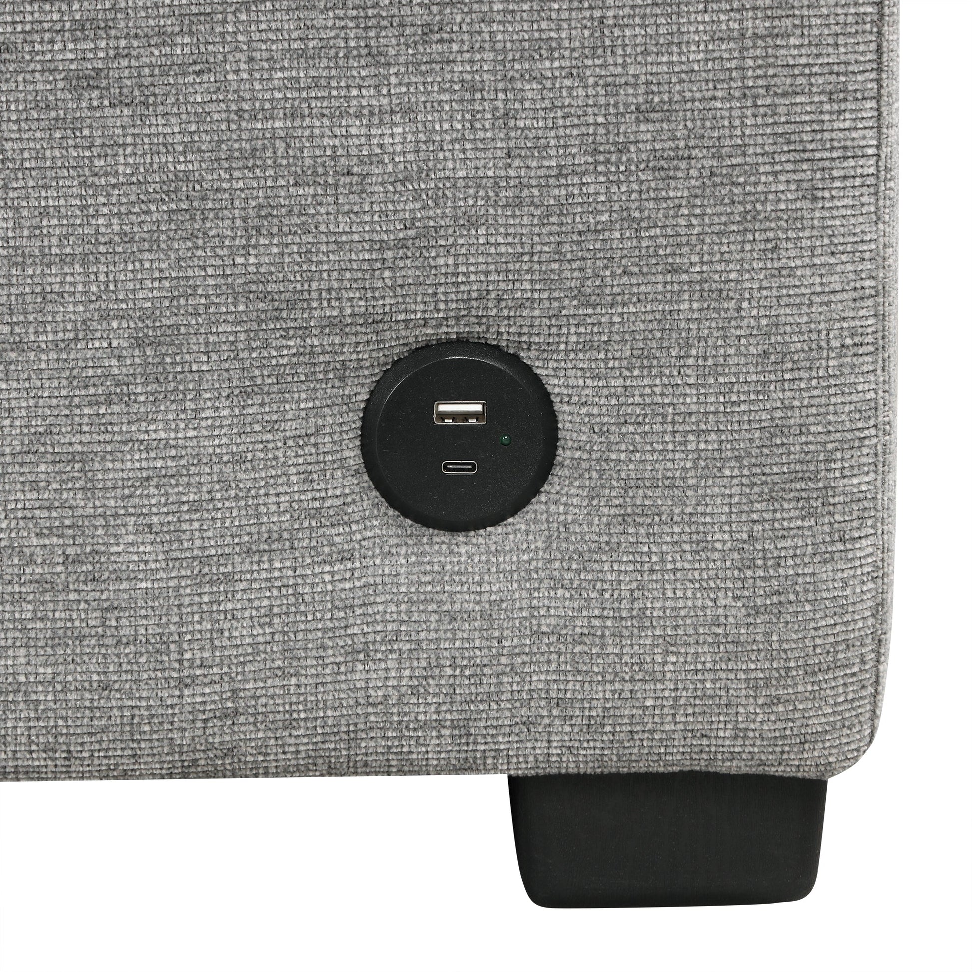 109.1' Sectional Sofa Convertible Pull-out Sofa Bed with Storage Ottoman Streamdale Furniture