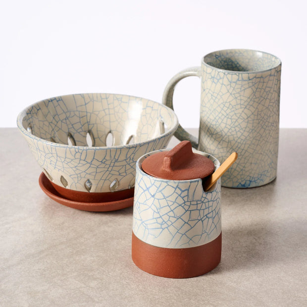 Ciya Blue Crackle Honey Pot - Fluent Trends