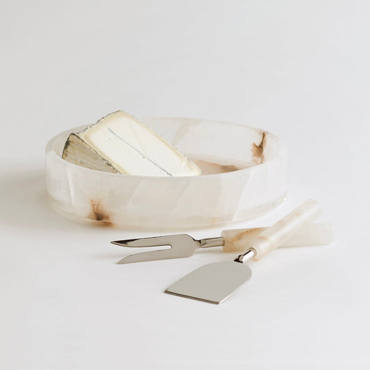 Santo Alabaster Cheese Tools - Set of 2 Powered by People