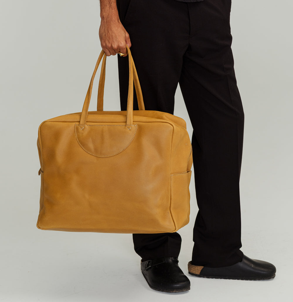Bonnell Travel Bag | Natural Leather