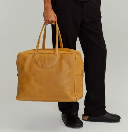 Bonnell Travel Bag | Natural Leather