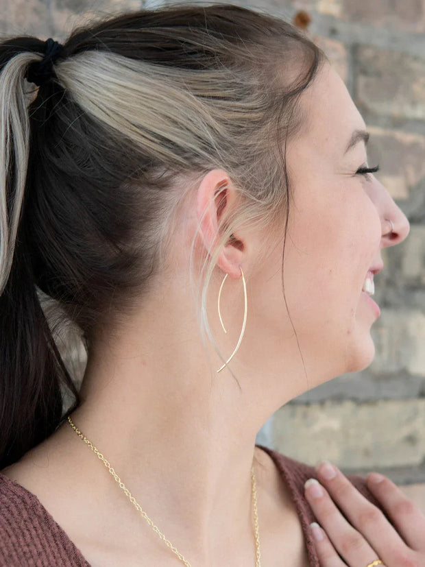 Elegant Curve Drop Earrings - Fluent Trends