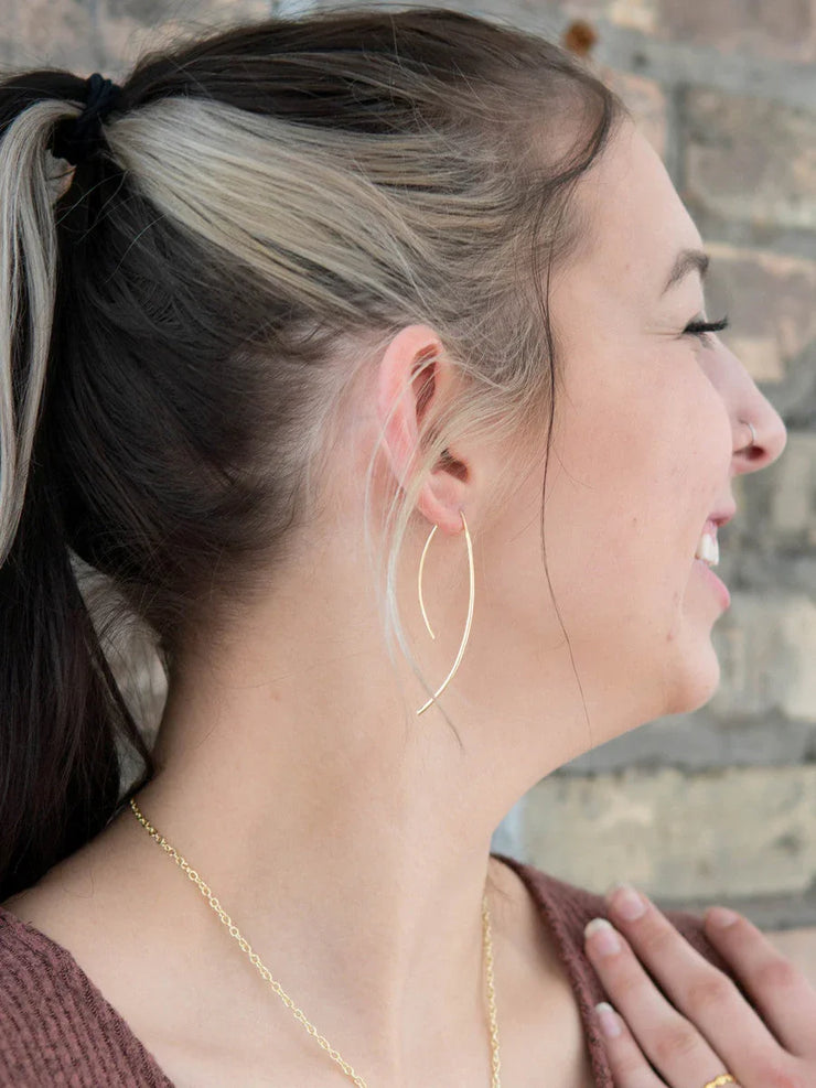 Elegant Curve Drop Earrings - Fluent Trends