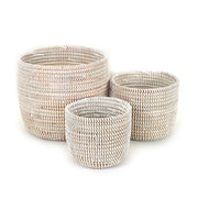 Catch-All / Planter Basket Monochrome White - Large - Fluent Trends