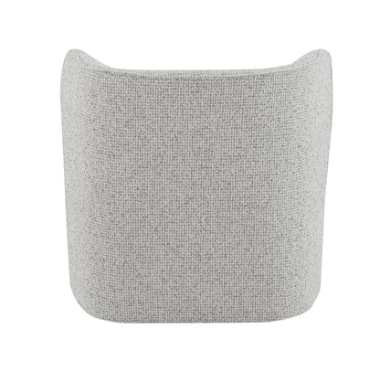 Lisa Gray Tweed Accent Chair - Modern Armless Seating for Living Room, 31" Wide - Fluent Trends