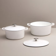 4-Piece Cast Iron Cookware Set - Fluent Trends Dutch Oven Cookware Set