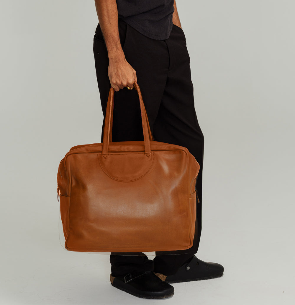 Bonnell Travel Bag | Natural Leather