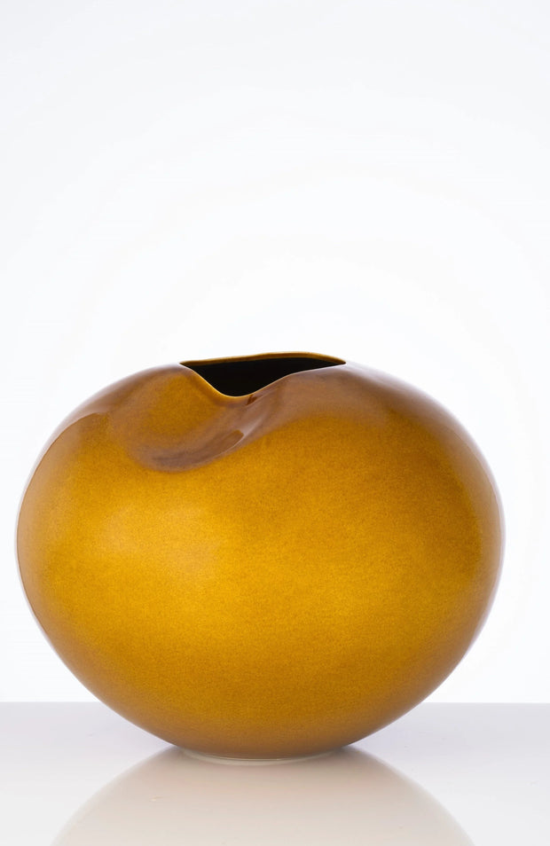 Milan Honey Sculptural Vase - Fluent Trends