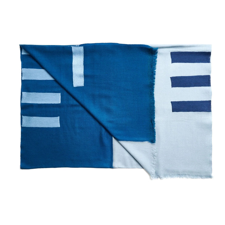 Canyon Hand Embroidered Hand Woven Merino Silk Soft Scarf - Fluent Trends