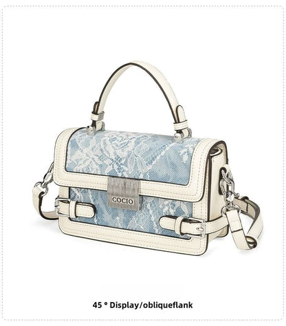 New glacier blue pillow bag this year's popular models of large-capacity fashion leisure women's bags Berry Charmz