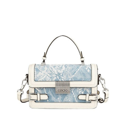 New glacier blue pillow bag this year's popular models of large-capacity fashion leisure women's bags Berry Charmz