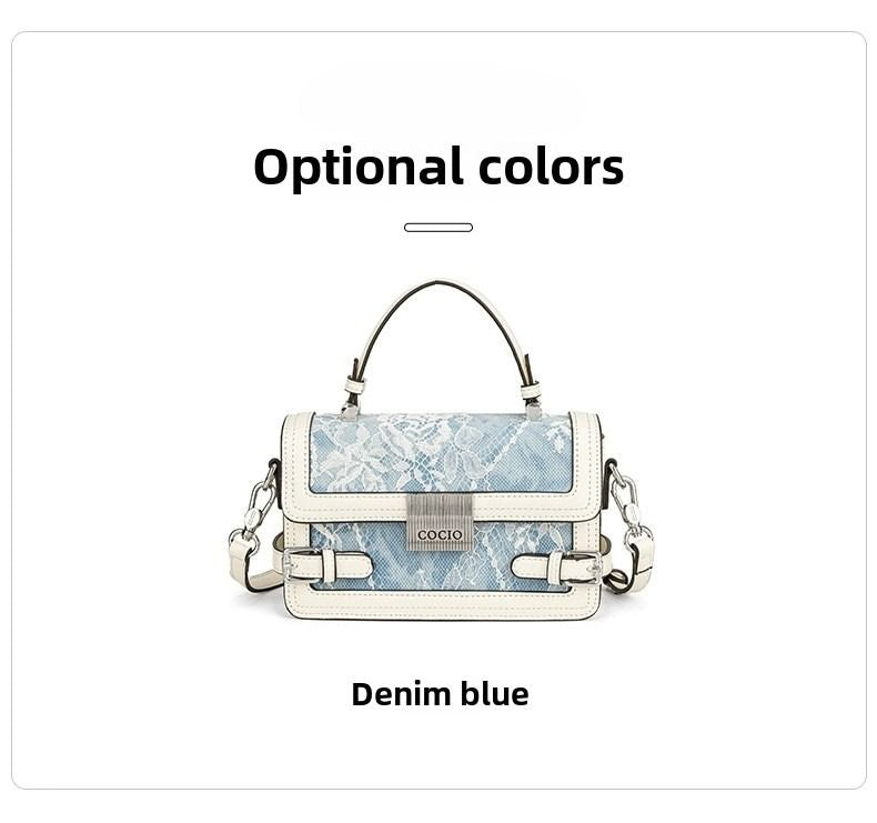 New glacier blue pillow bag this year's popular models of large-capacity fashion leisure women's bags Berry Charmz