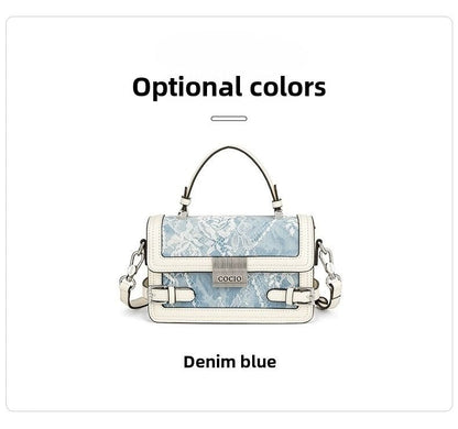 New glacier blue pillow bag this year's popular models of large-capacity fashion leisure women's bags Berry Charmz