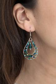 Deep Sea Irridescent Glass Earrings - Fluent Trends