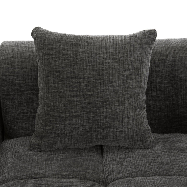 Modern Grey Modular Sectional Sofa with Deep Seating and Side Pockets in Chenille Fabric - Fluent Trends