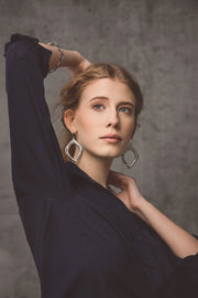 Vence Silver Earrings - Fluent Trends