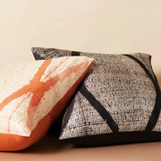 Arc Coral Hand Crafted Shibori Print Mulberry Silk Pillow - Fluent Trends