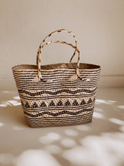 Avery Handwoven Borneo Rattan Day Tote Bag - Bali Crafted, Versatile, & Durable for Everyday Style - Fluent Trends