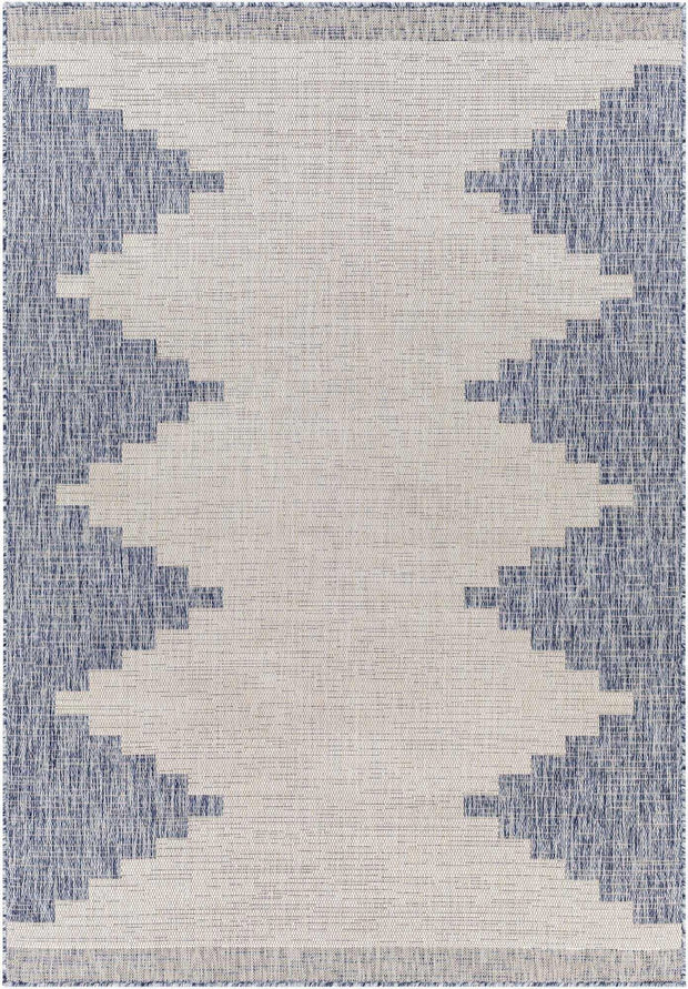 Djugun Blue Indoor & Outdoor Rug - Fluent Trends