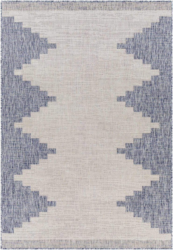 Djugun Blue Indoor & Outdoor Rug - Fluent Trends