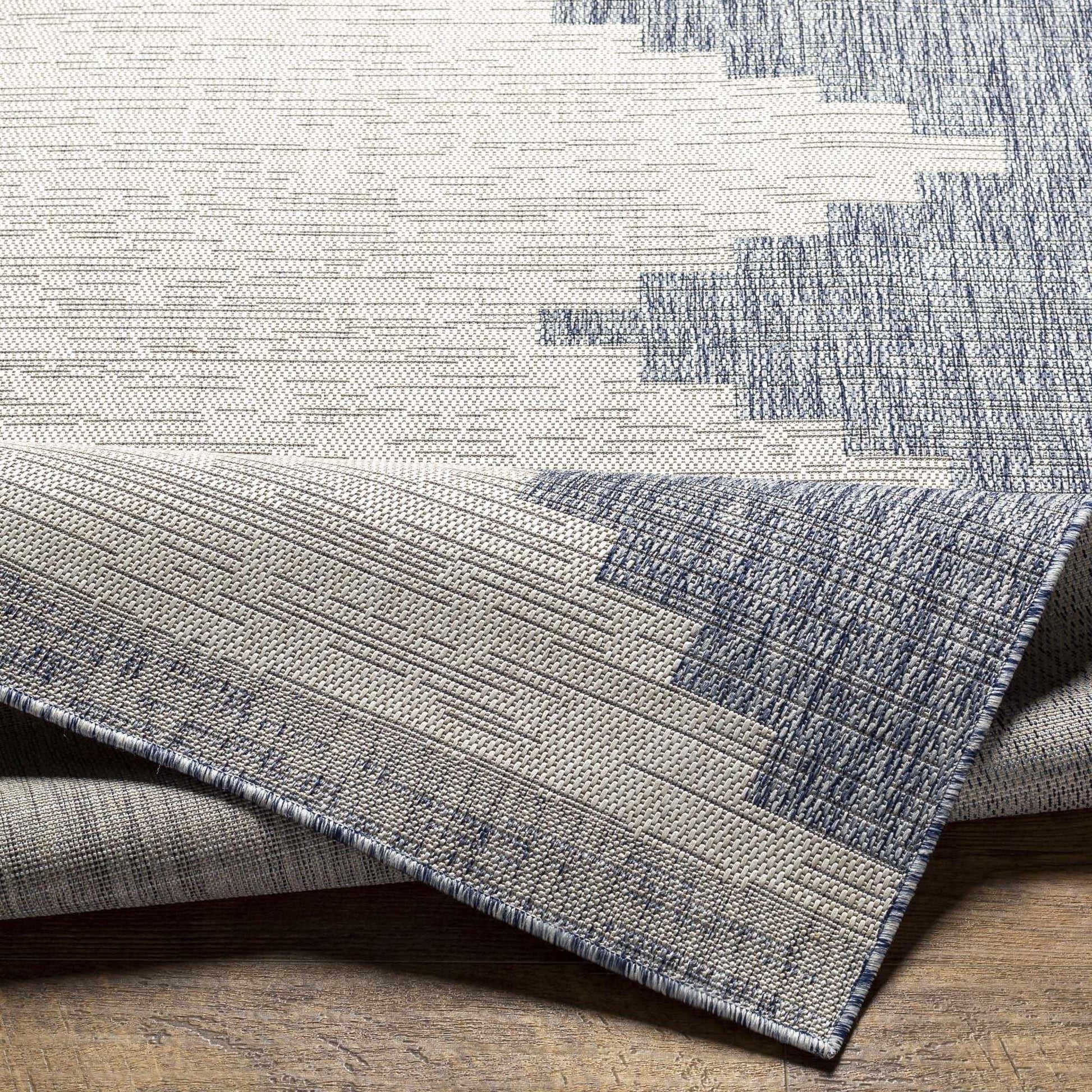 Djugun Blue Indoor & Outdoor Rug - Fluent Trends Rugs