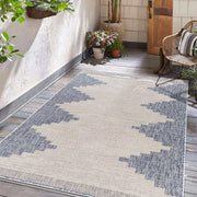 Djugun Blue Indoor & Outdoor Rug - Fluent Trends