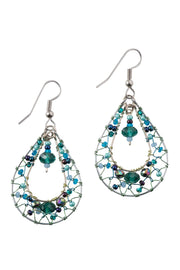 Deep Sea Irridescent Glass Earrings - Fluent Trends