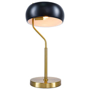 Minimalist Metal Table Lamp – Dimmable Black Shade | Modern Flux Design - Fluent Trends Table Lamp
