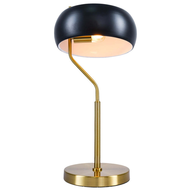 Minimalist Metal Table Lamp – Dimmable Black Shade | Modern Flux Design - Fluent Trends Table Lamp