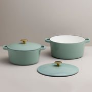 4-Piece Cast Iron Cookware Set - Fluent Trends Dutch Oven Cookware Set