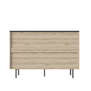 Fluted Bedroom 6 Modern Minimalist Drawer Dresser Two-tone Design - Fluent Trends