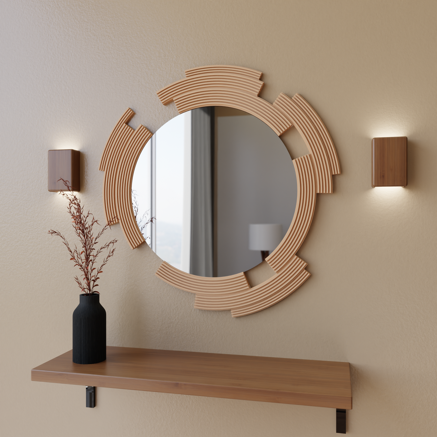 Sculpt Mirror - Elegant & Eco-Friendly Wall Decor
