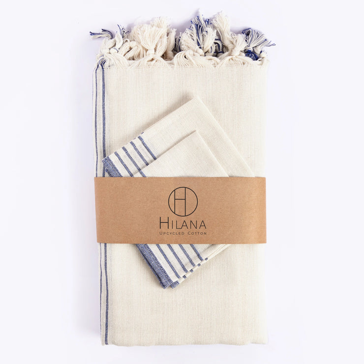 Sustainable Kayseri Tablecloth Set - Blue - Fluent Trends Tablecloths