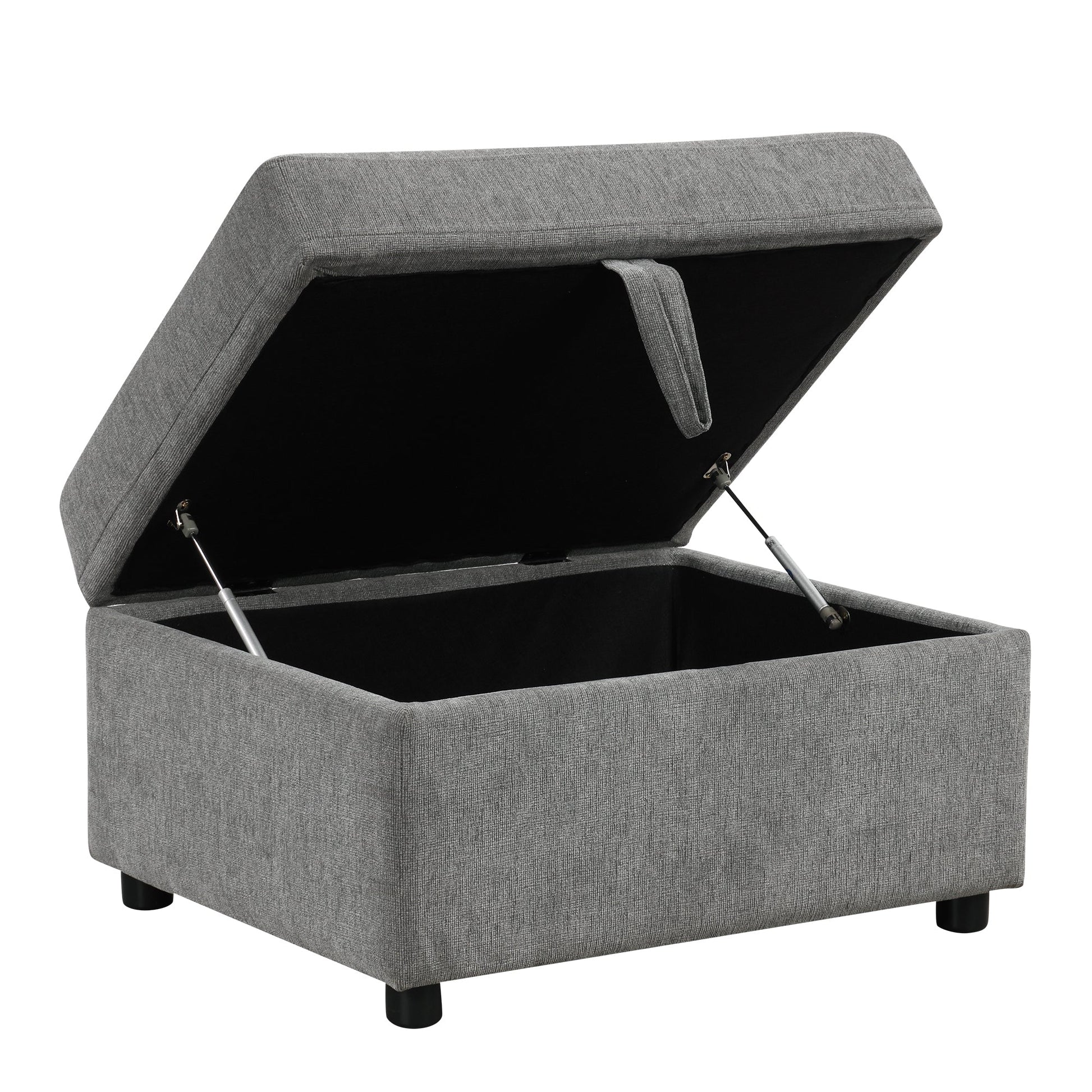 109.1' Sectional Sofa Convertible Pull-out Sofa Bed with Storage Ottoman Streamdale Furniture
