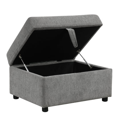 109.1' Sectional Sofa Convertible Pull-out Sofa Bed with Storage Ottoman Streamdale Furniture
