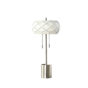 In Legeme Mid Century Danish 2-Light Steel Pull Chain Table Lamp 28' - Fluent Trends Table lamp
