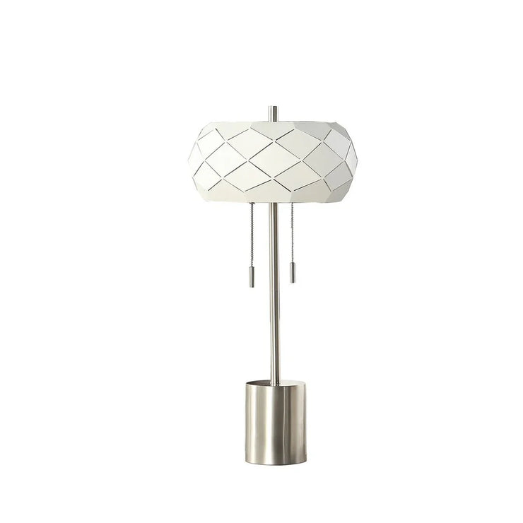 In Legeme Mid Century Danish 2-Light Steel Pull Chain Table Lamp 28' - Fluent Trends Table lamp