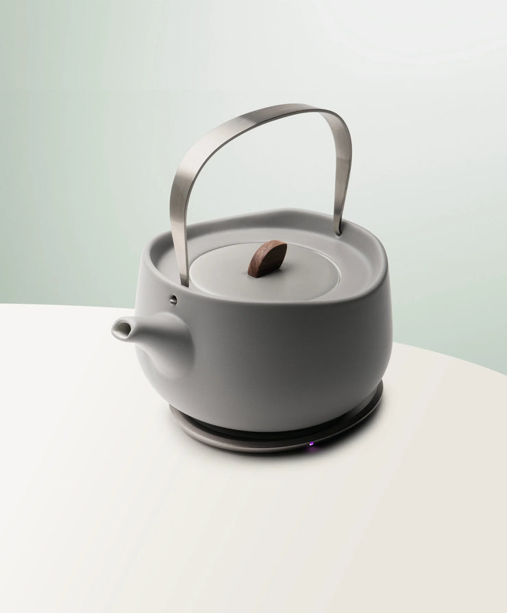 Leiph Self-heating Teapot Set - Soft Gray (SD) - Fluent Trends