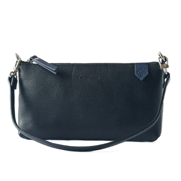 Elia Convertible Leather Bag – Clutch, Shoulder & Crossbody - Fluent Trends 