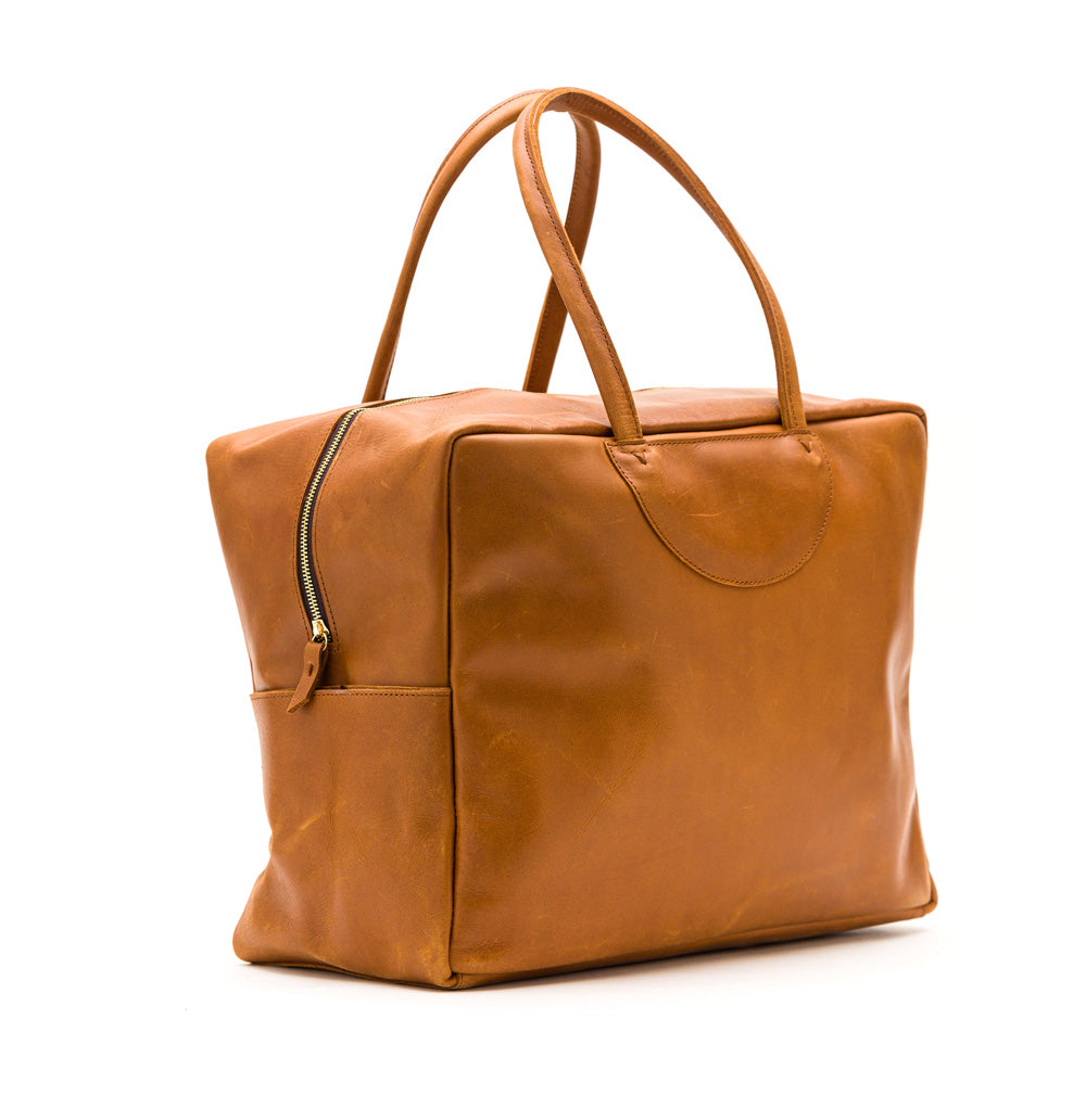 Bonnell Travel Bag | Natural Leather