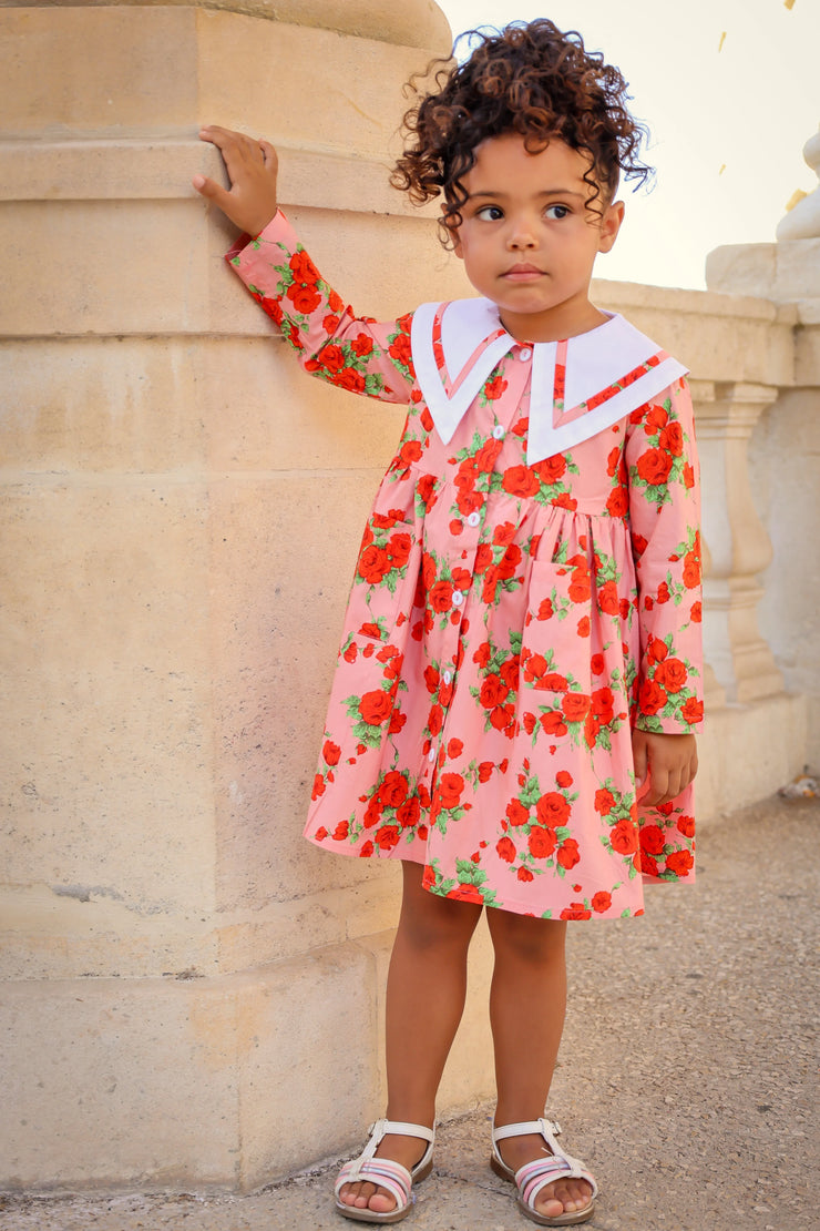 Toddler | Girls | Garden Dress | Vintage Rose - Fluent Trends