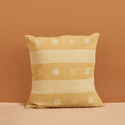 Chokor Nira Ochre Organic Cotton Handloom Pillow - Fluent Trends